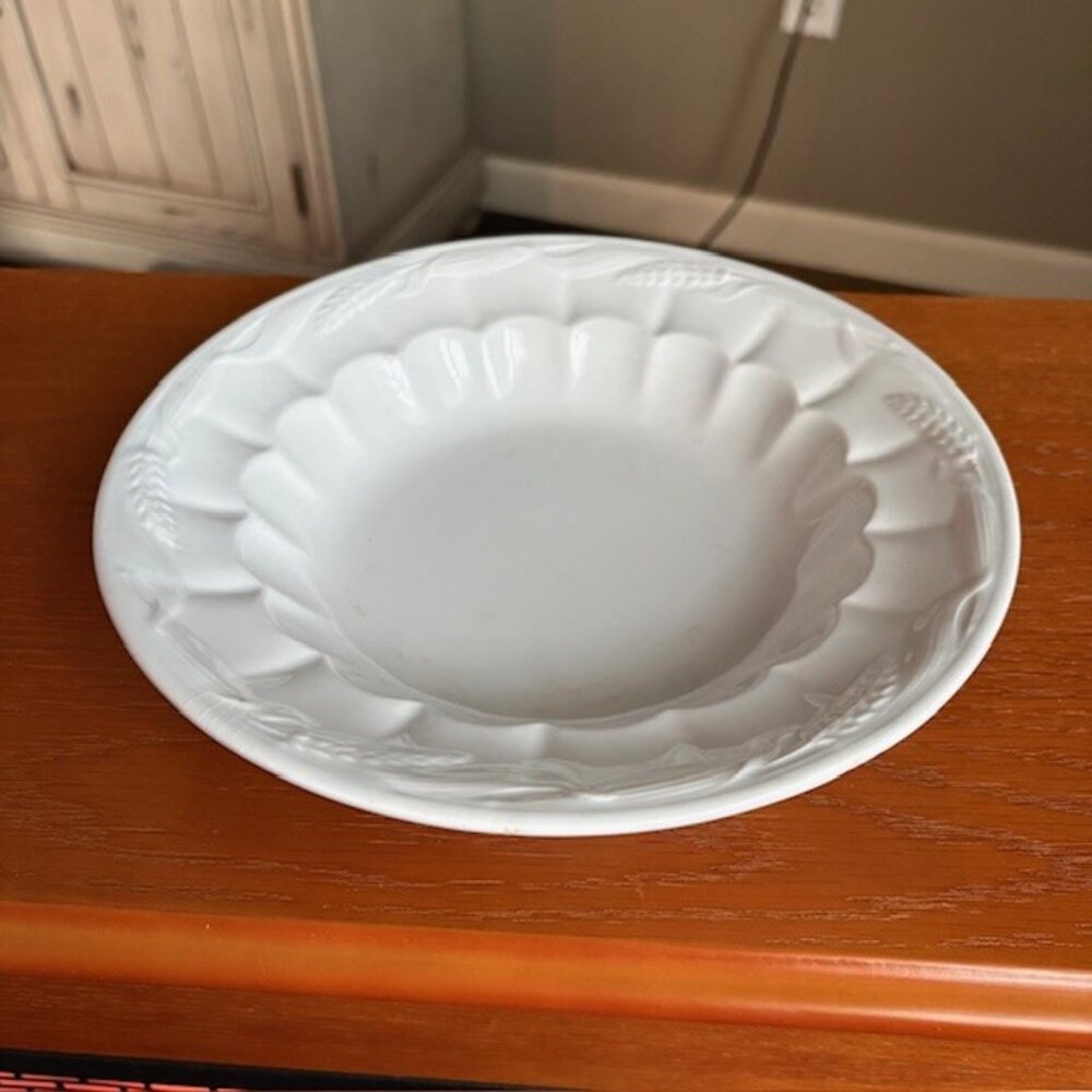 Vintage Royal Patent Ironstone Wheat China Bowl by Turner Goddard